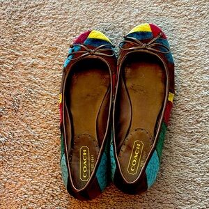 Coach patchwork flats